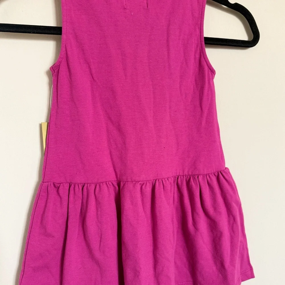 Nicole Miller Kids Girls Fuchsia Dress Size 6 Gold Stud Detail NWT
